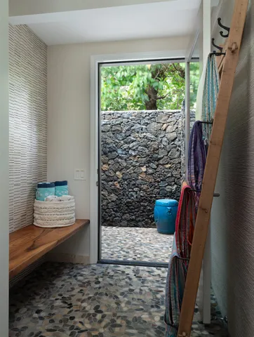 a refrigerator in a kitchen