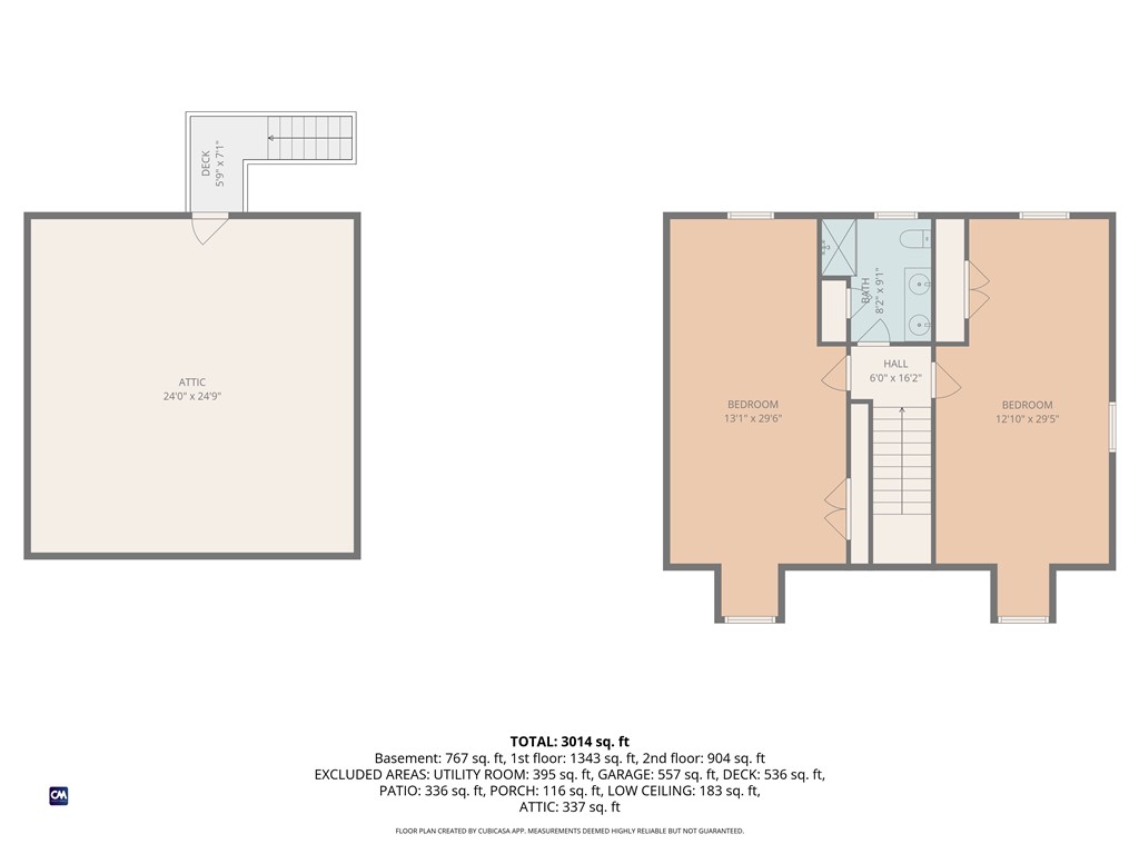 229 Hunting House Road Glocester, RI 02857 - Photo 48 of 49 2nd Floor Layout with Garage Loft