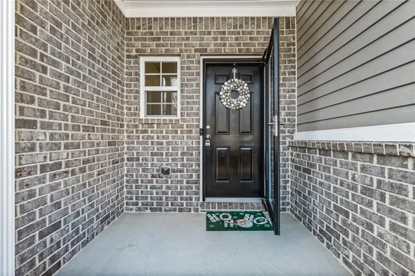 a view of front door of house