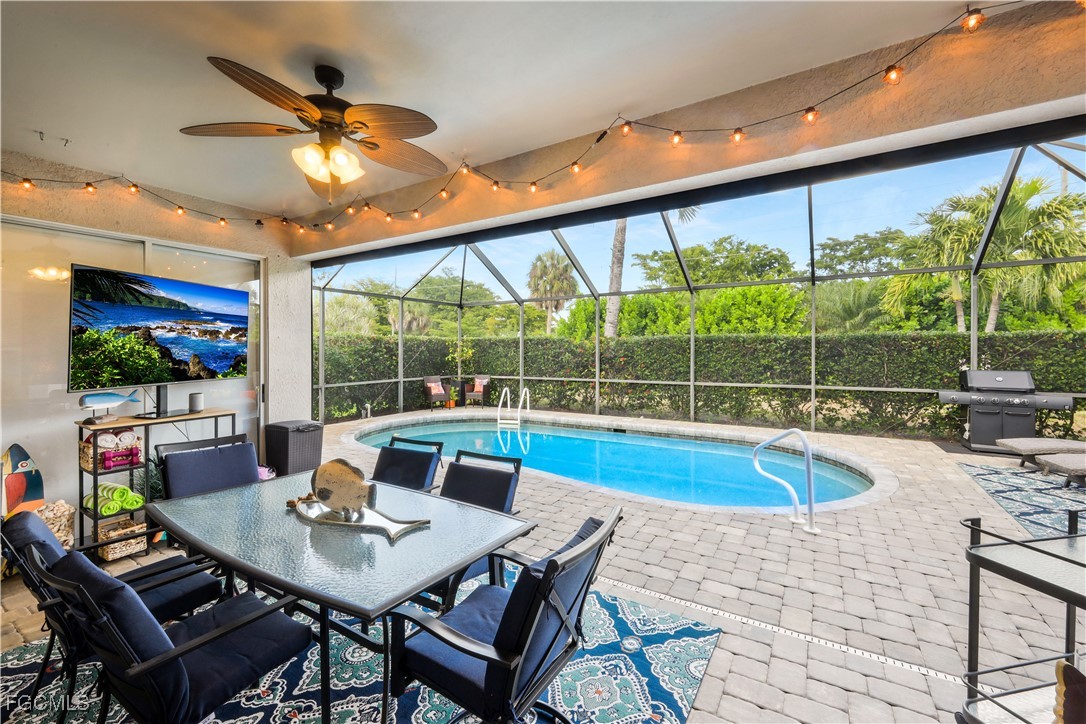 15047 Balmoral Loop Fort Myers, FL 33919 - Photo 27 of 37 a view of a dining room with furniture window and outside view
