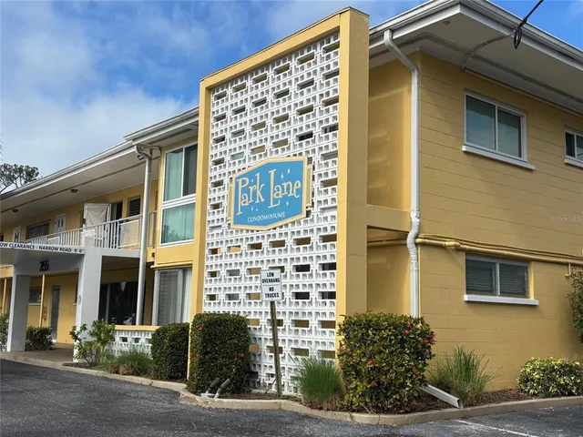 a front view of a building