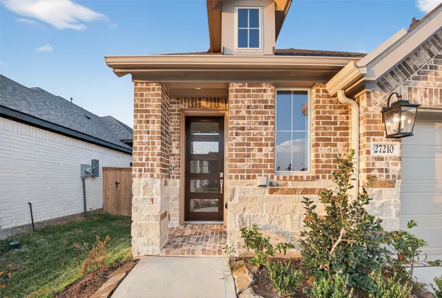 a front view of a house