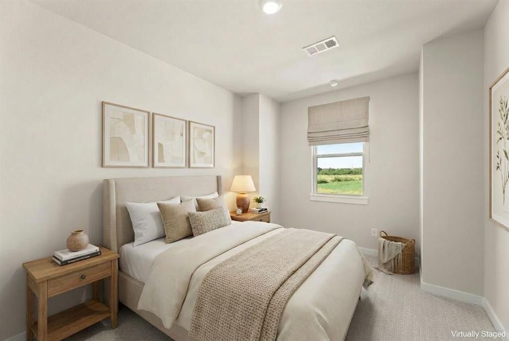2001 Aldrich Road Celina, TX 75009 - Photo 25 of 37 a bedroom with a bed and a window