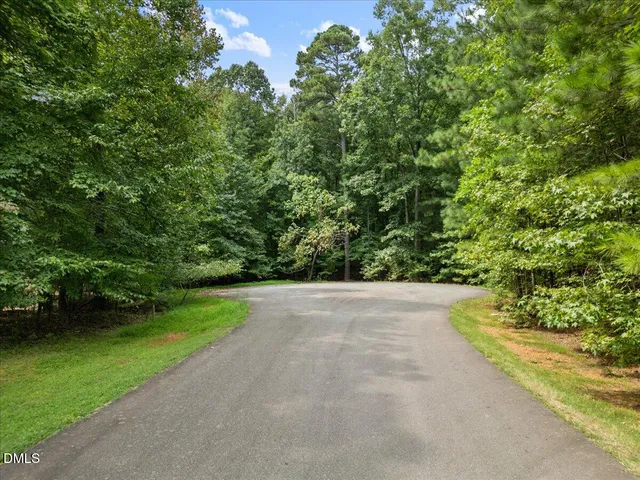 a view of a plants with trees in the background