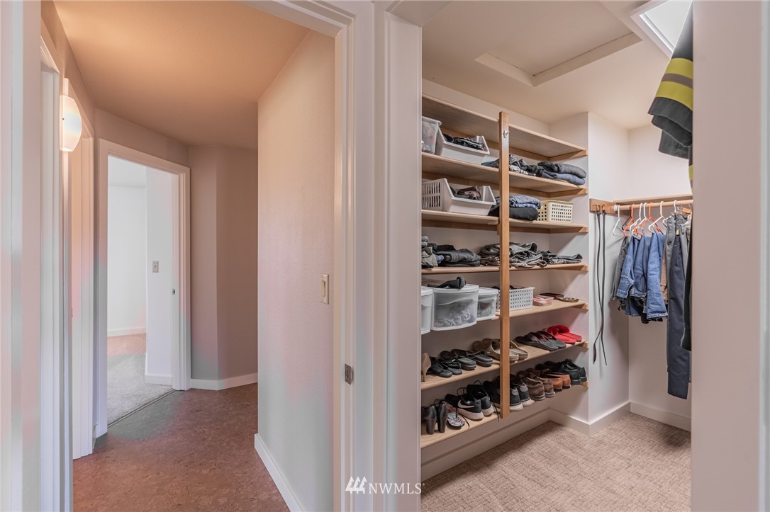 5434 Noon Road Bellingham, WA 98226 - Photo 23 of 40 a view of walk in closet with clothes and shoes
