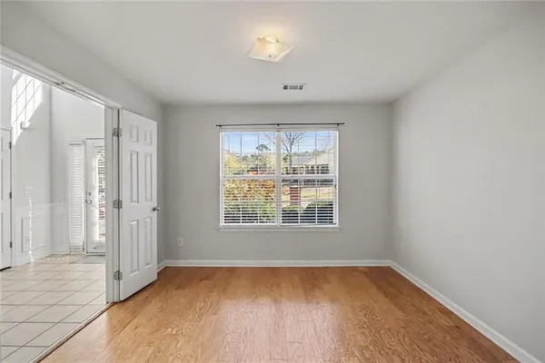wooden floor in an empty room