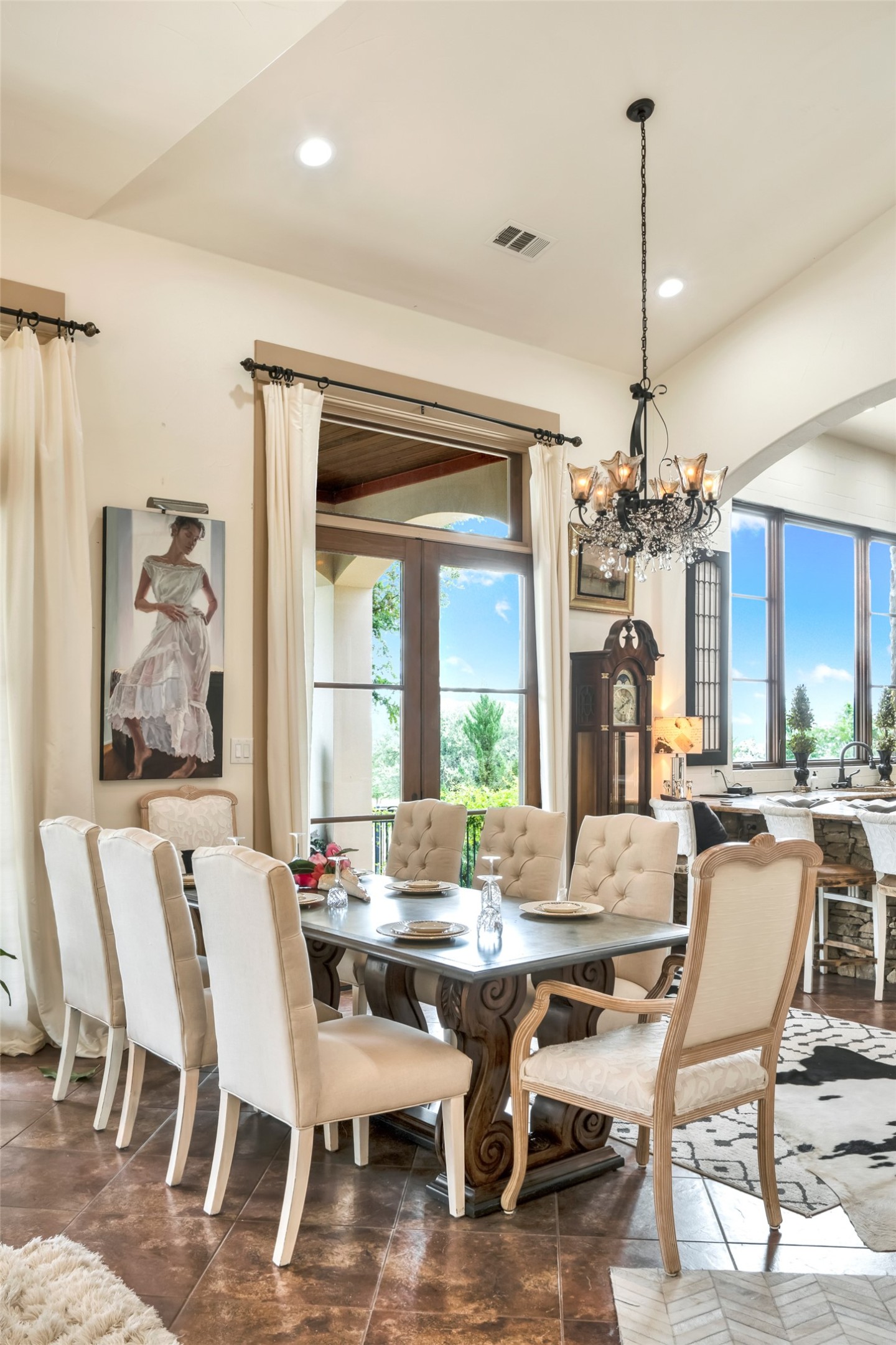 601 Strada Luca Florence, TX 76527 - Photo 13 of 40 a dining room with furniture a chandelier and wooden floor