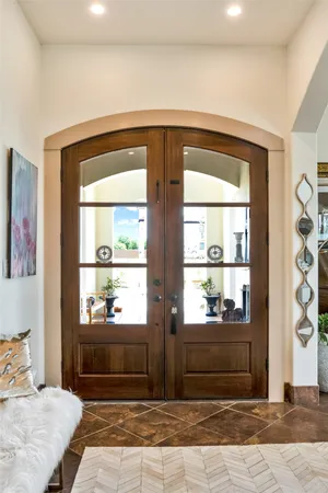 a view of front door