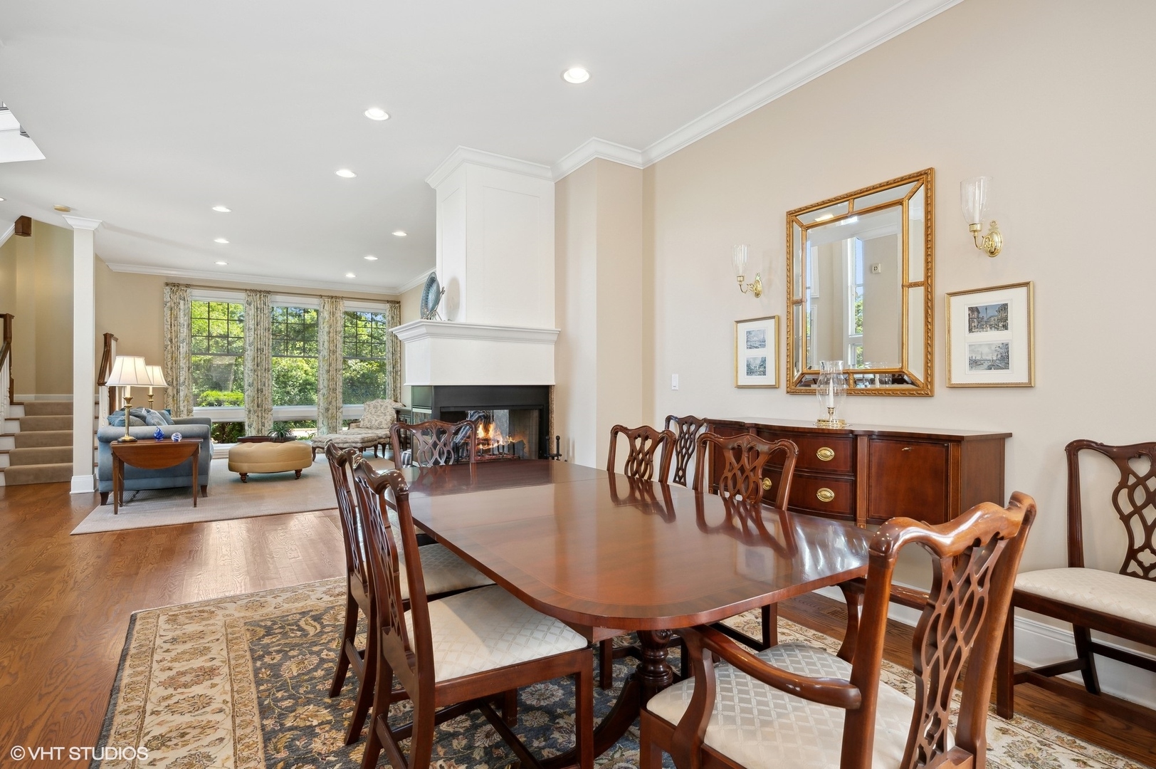 948 Green Bay Road Glencoe, IL 60022 - Photo 5 of 21 a view of a dining room with furniture window and wooden floor