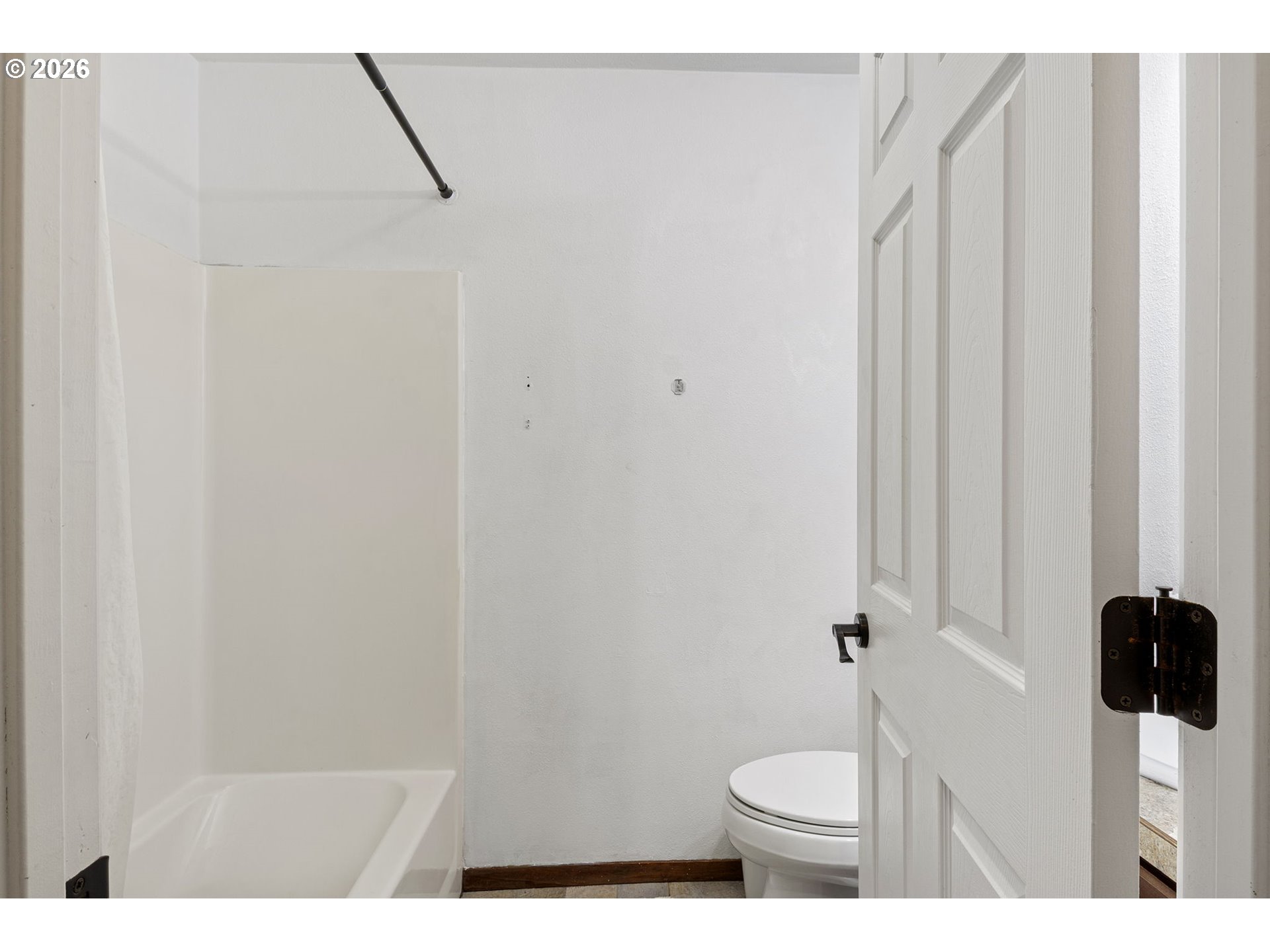 777 Oak Street Oakland, OR 97462 - Photo 27 of 45 a bathroom with a toilet and a sink