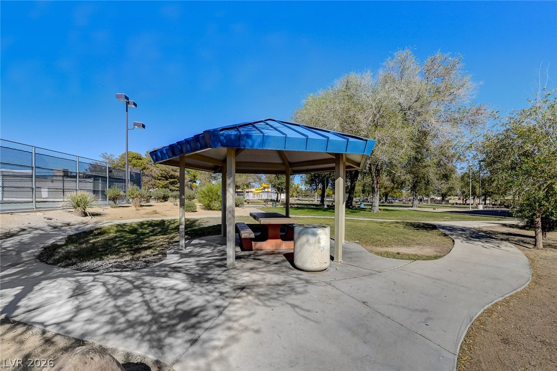 4840 Summerhill Road Las Vegas, NV 89121 - Photo 51 of 56 A pleasant picnic area offers respite, featuring a shaded pavilion amidst open parkland.