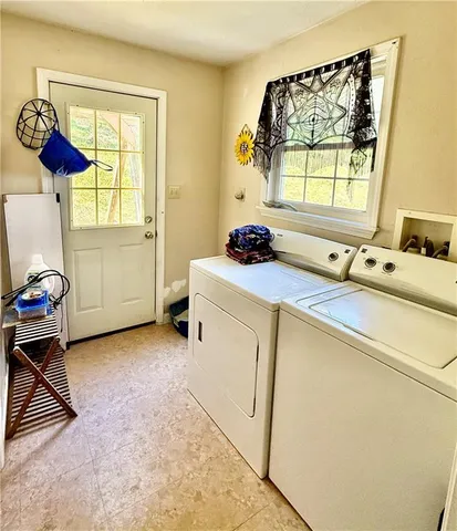 a room with storage and utility