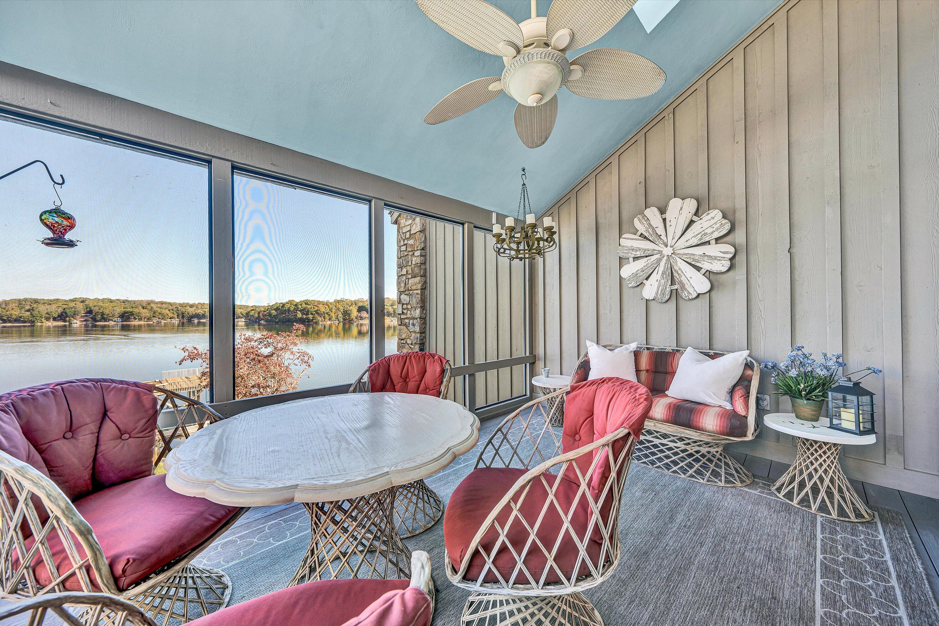 112 Gangplank Circle Moneta, VA 24121 - Photo 18 of 56 a view of a dining room with furniture window and outside view