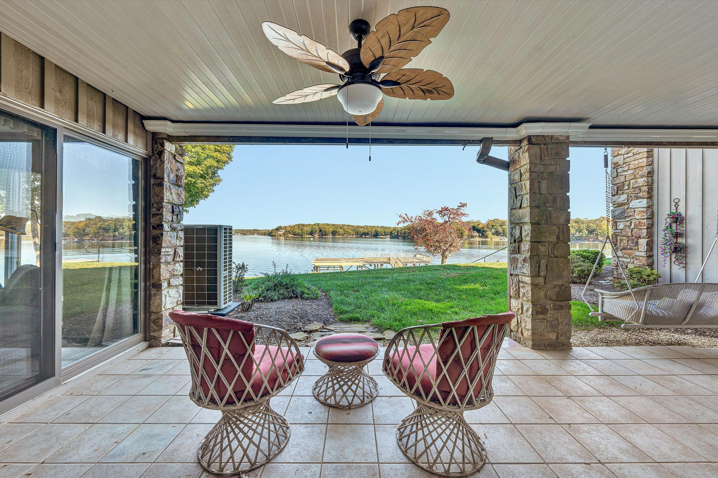 112 Gangplank Circle Moneta, VA 24121 - Photo 46 of 56 a view of a porch with furniture and garden