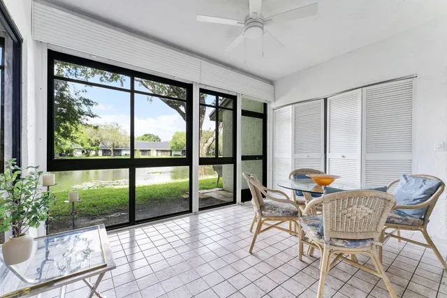 a outdoor living space with furniture