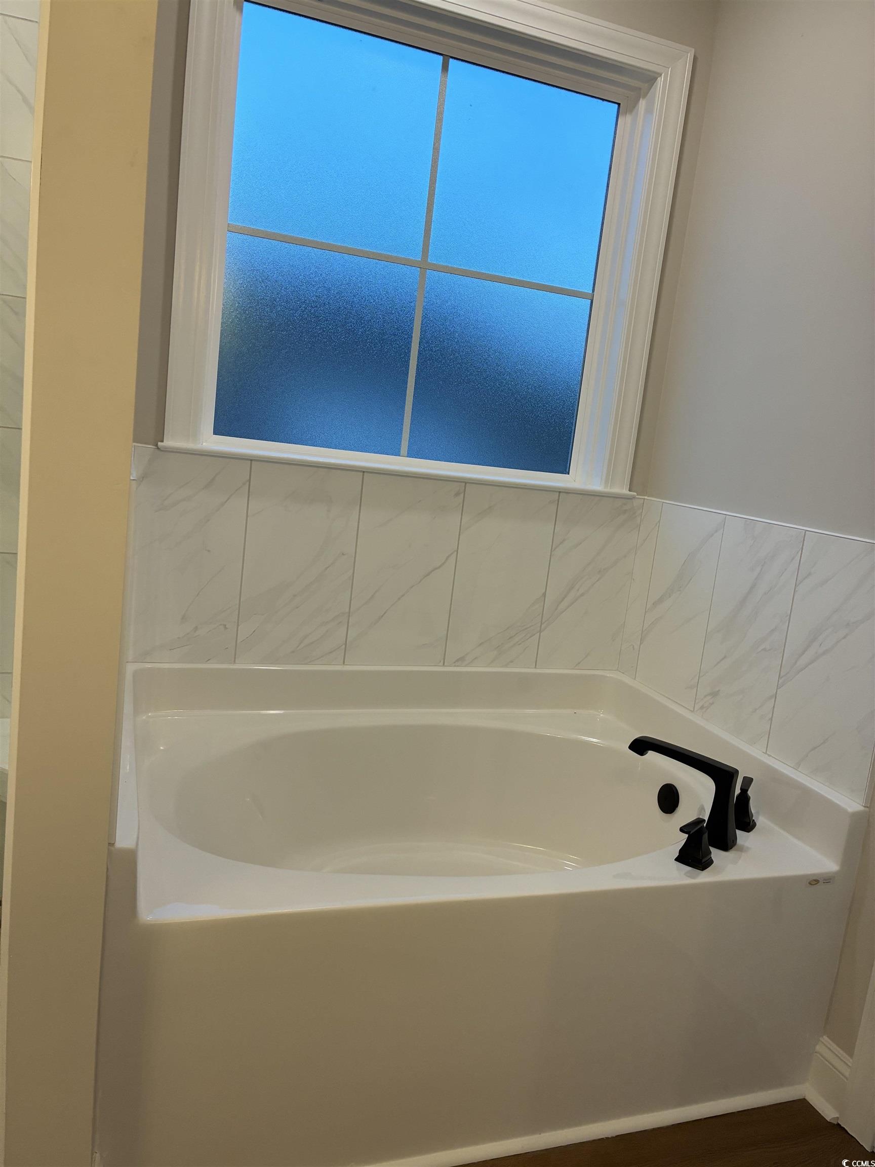 6927 Pauley Swamp Road Conway, SC 29527 - Photo 33 of 40 Bathroom featuring a bath, healthy amount of natural light, and wood finished floors