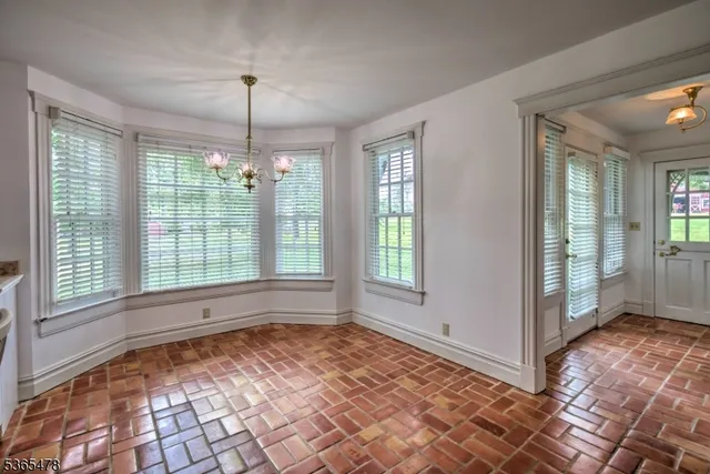 a view of an entryway with a window