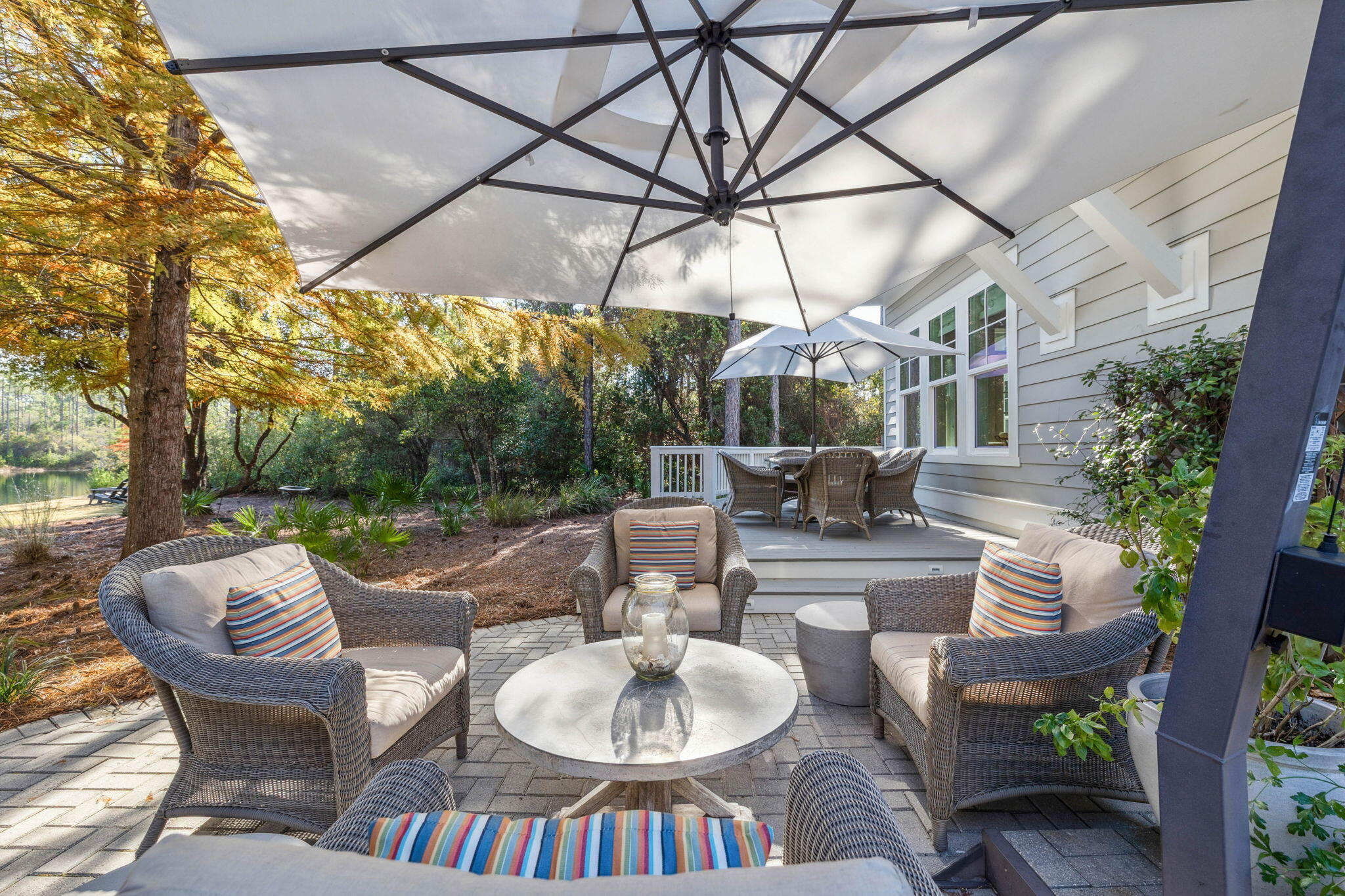 318 East Royal Fern Way Santa Rosa Beach, FL 32459 - Photo 7 of 43 a patio with a patio table and chairs