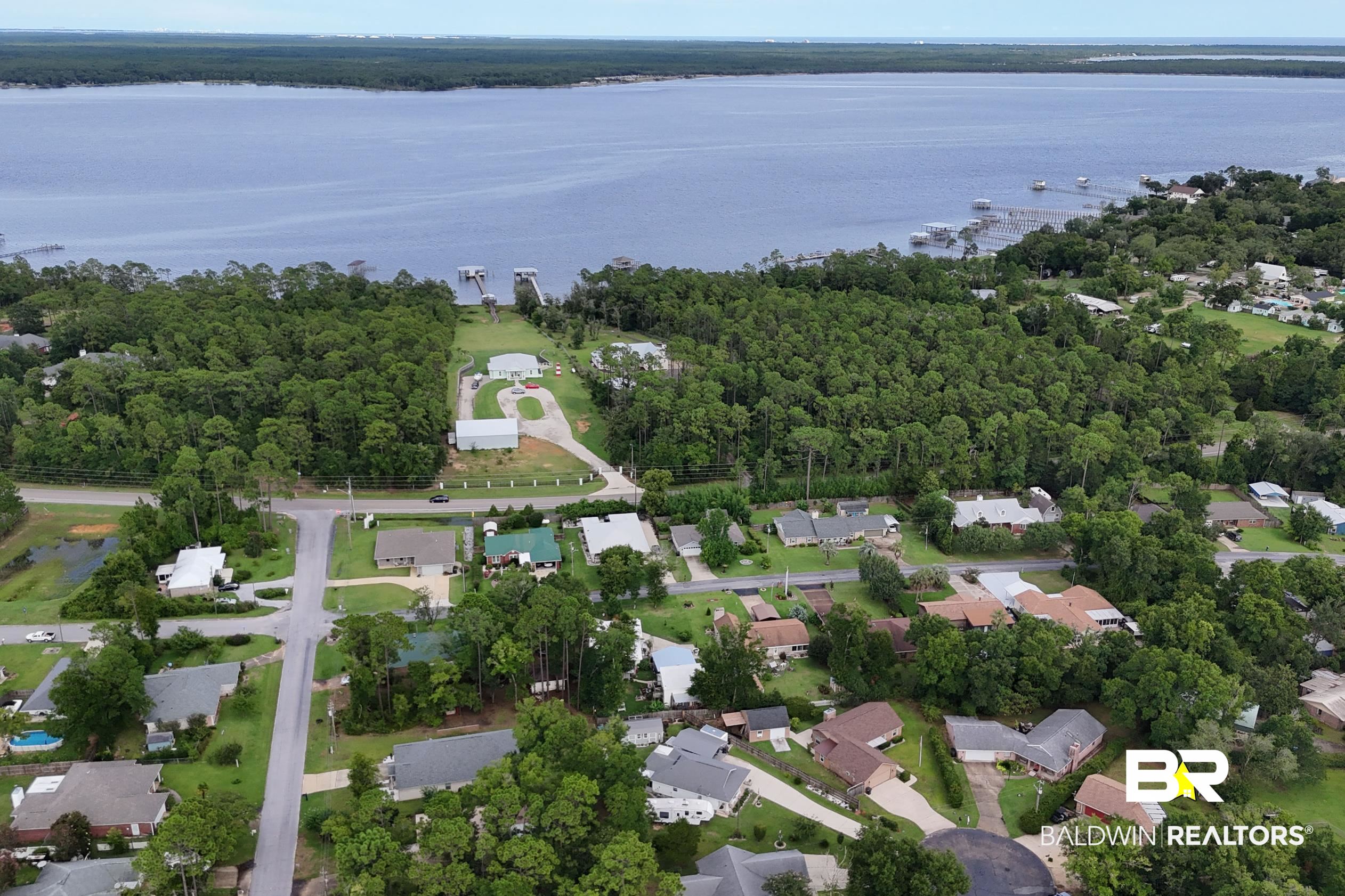 2772 Santa Rosa Circle Lillian, AL 36549 - Photo 36 of 50 Aerial view featuring a water view