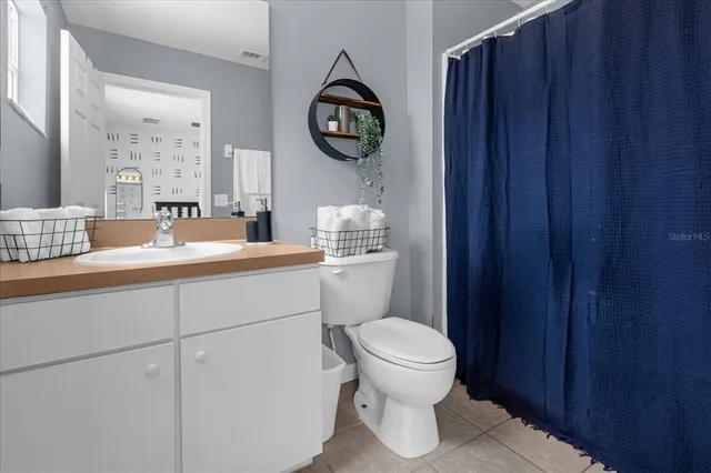 a building outdoor space with patio furniture