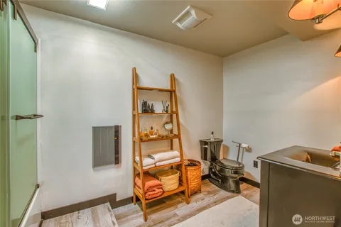 a living room with furniture and a couch