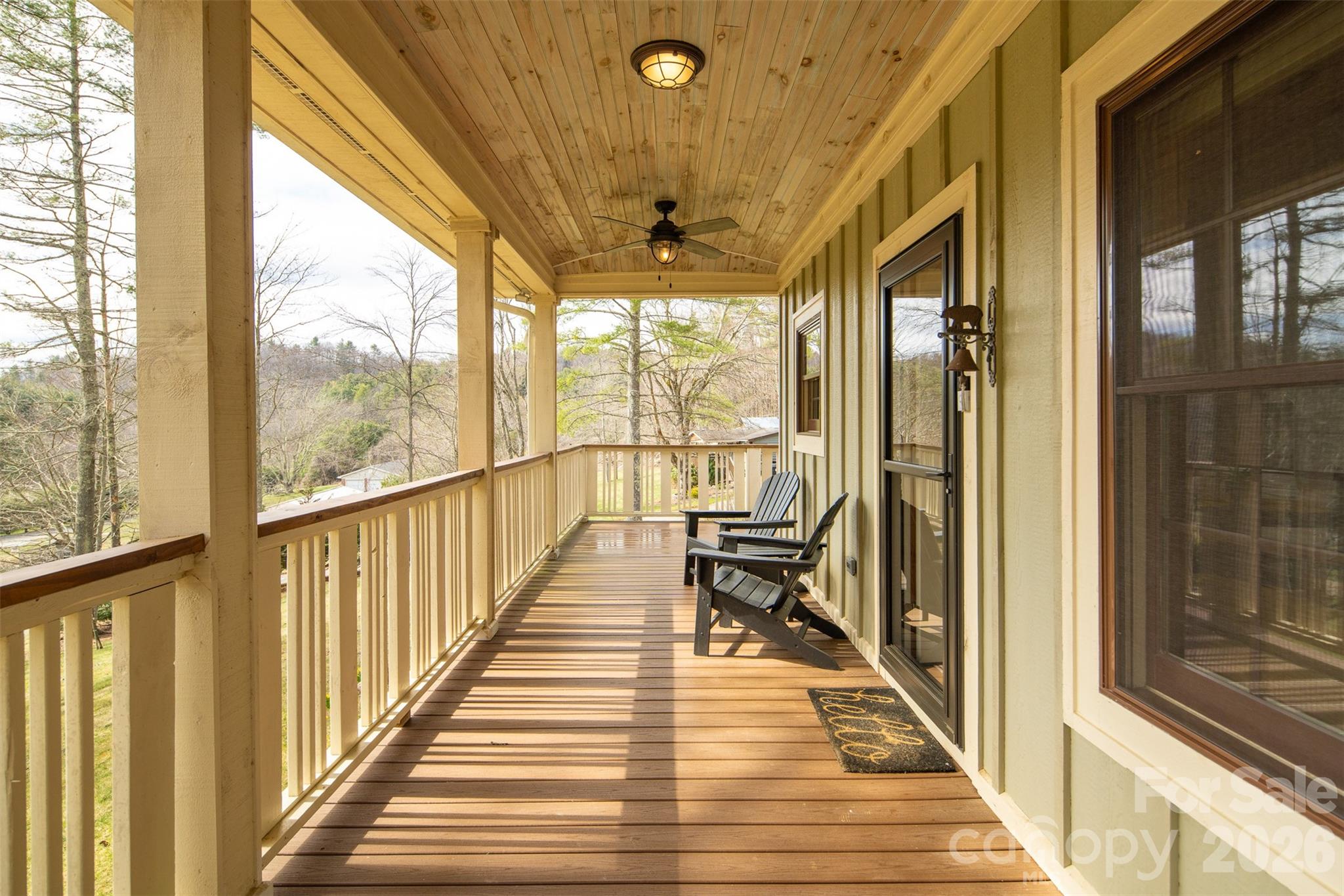 1333 Park Vista Road West Jefferson, NC 28694 - Photo 5 of 39 a view of a hallway with wooden floor and windows
