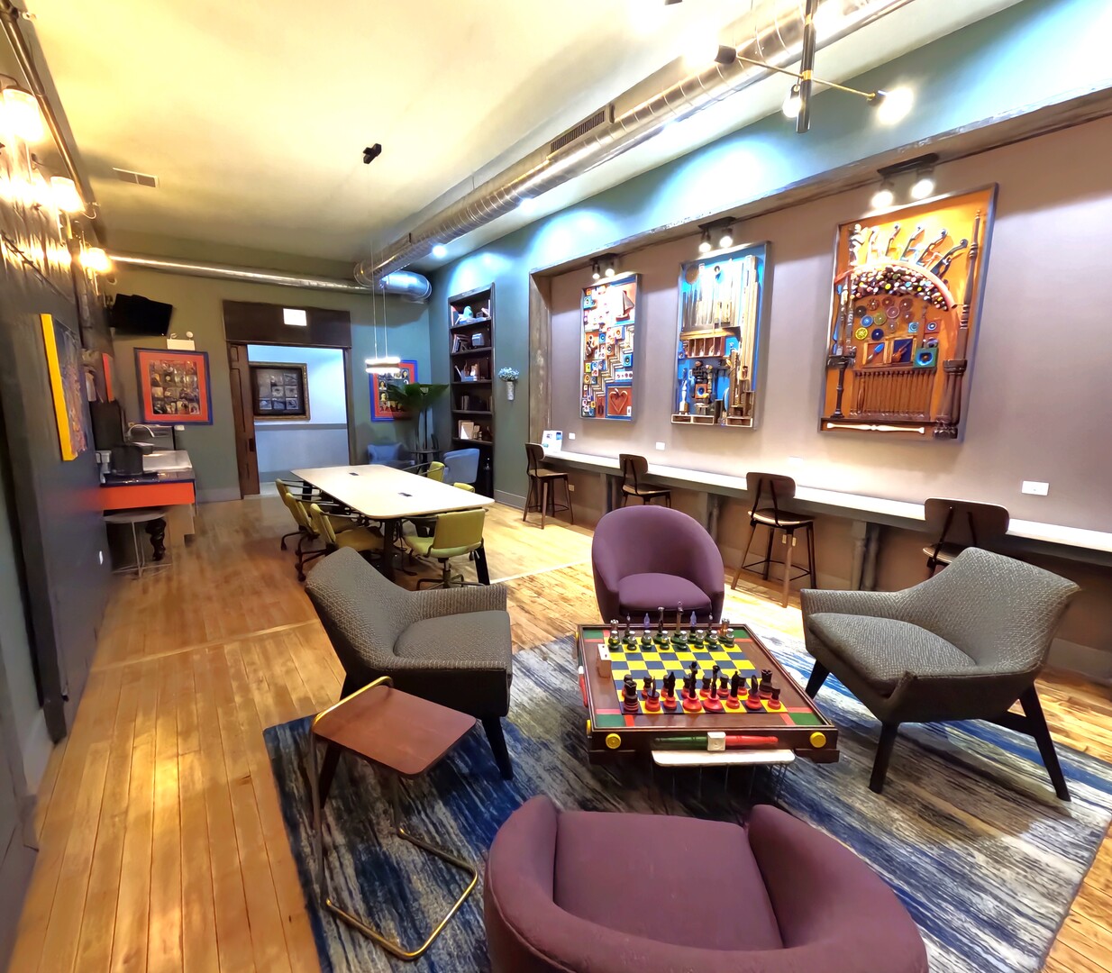 1432 West 21st Street, Unit 321 Chicago, IL 60608 - Photo 23 of 25 a outdoor living space with furniture and a rug