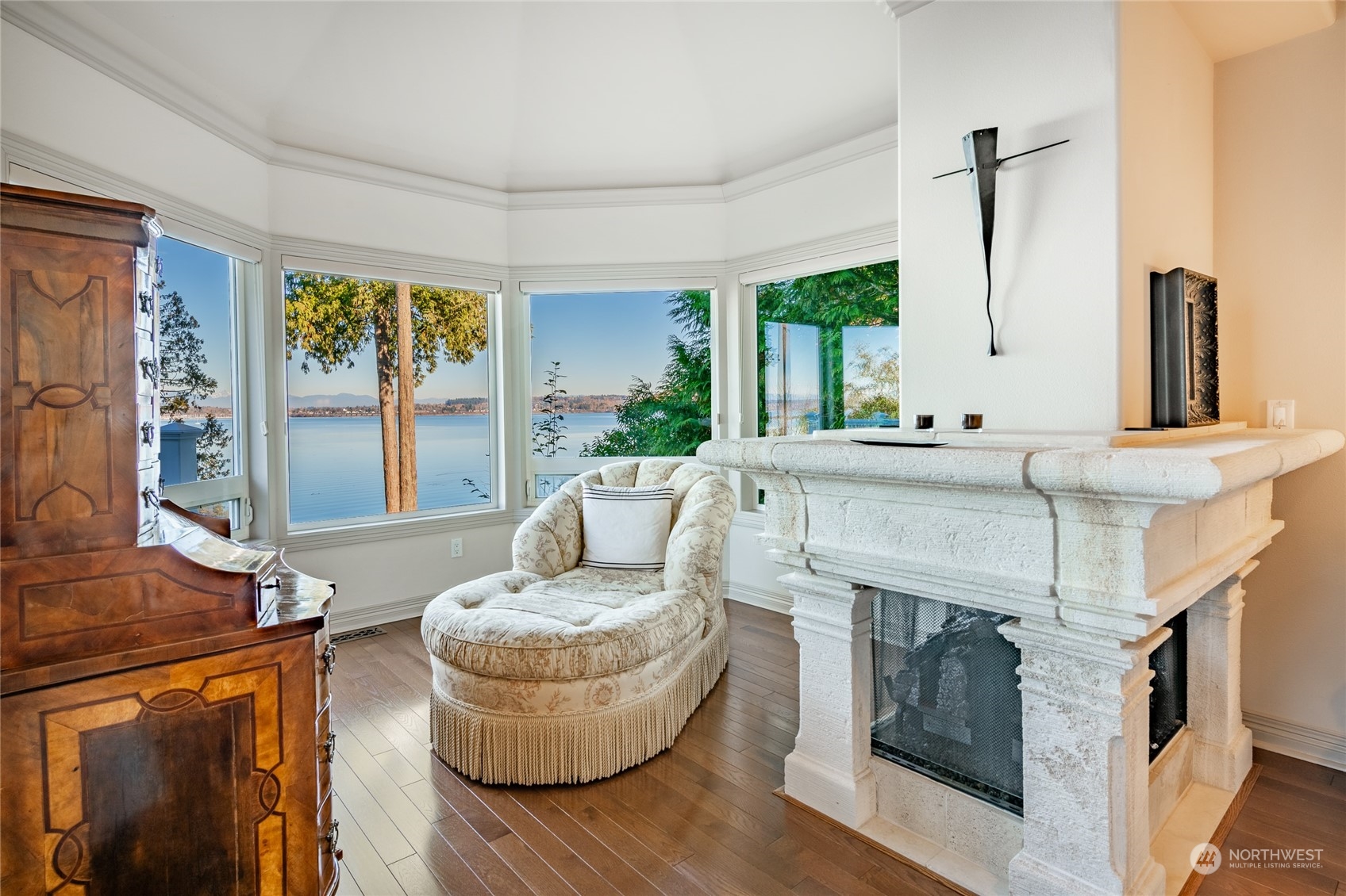5436 Night Heron Drive Blaine, WA 98230 - Photo 17 of 40 a living room with furniture and a fireplace