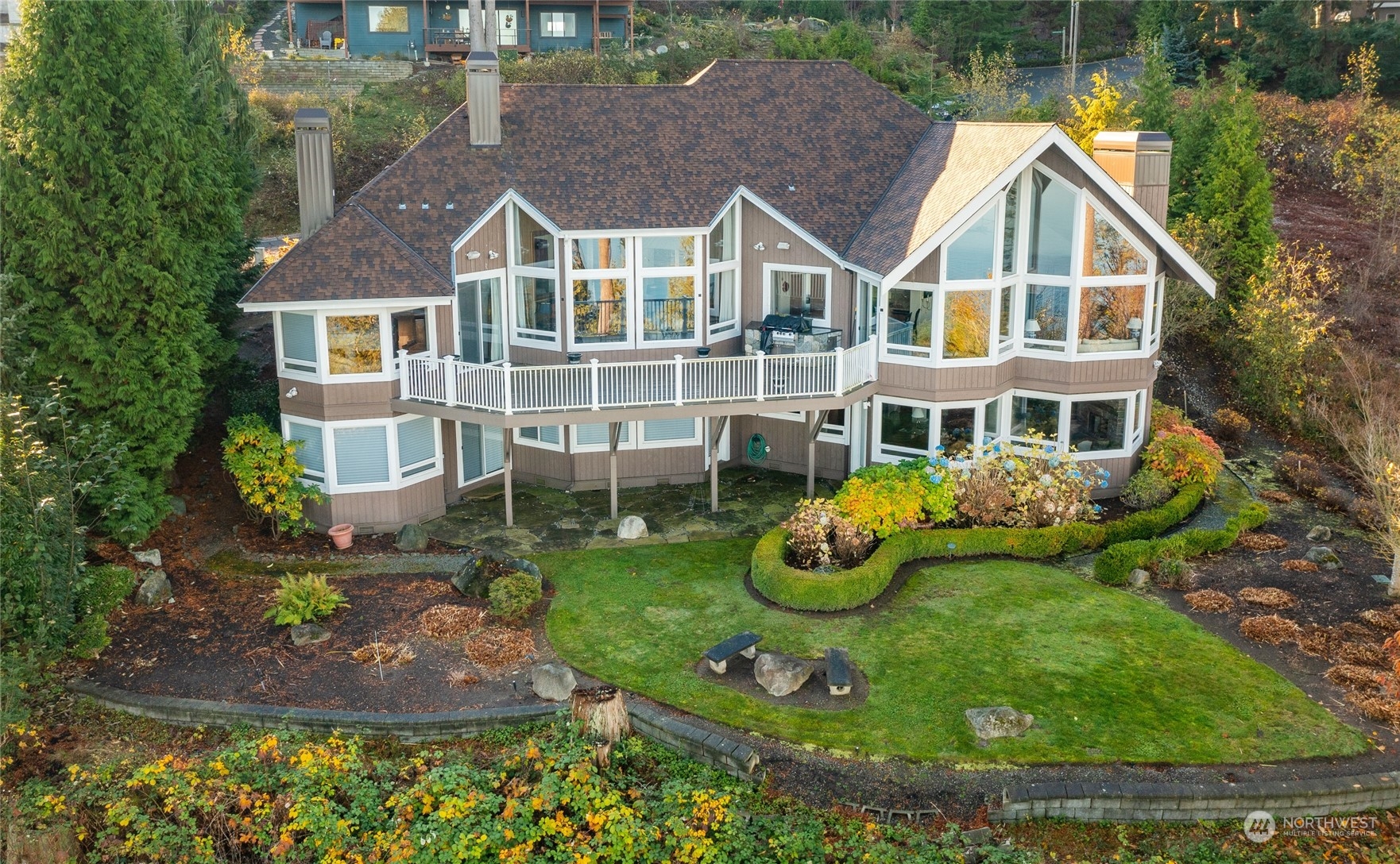 5436 Night Heron Drive Blaine, WA 98230 - Photo 34 of 40 a front view of a house with garden