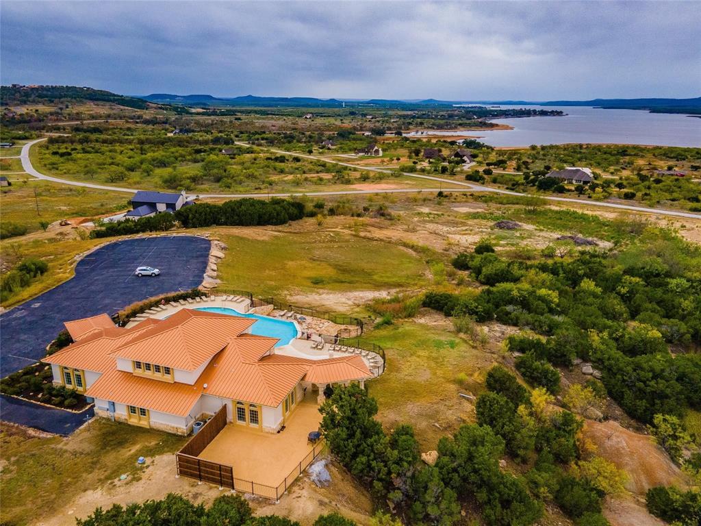 Lot 932 Frog Branch Graford, TX 76449 - Photo 19 of 25 Aerial view with a water view
