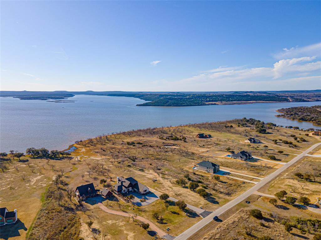 Lot 932 Frog Branch Graford, TX 76449 - Photo 10 of 25 Birds eye view of property featuring a water view