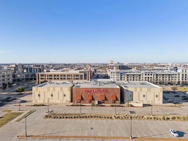 a large building with a view of city