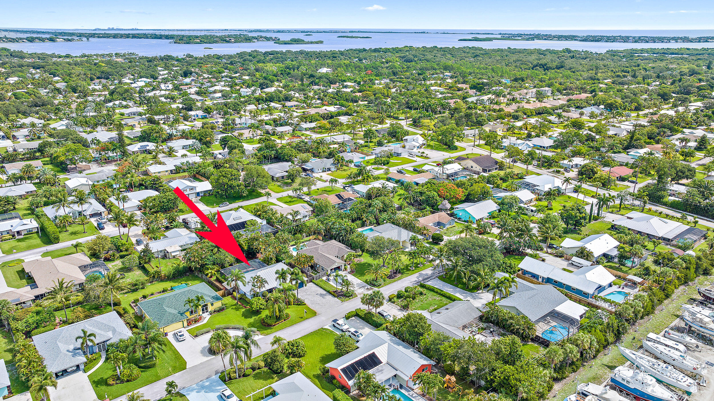 4755 Southeast Manatee Terrace Stuart, FL 34997 - Photo 23 of 24 Aerial View