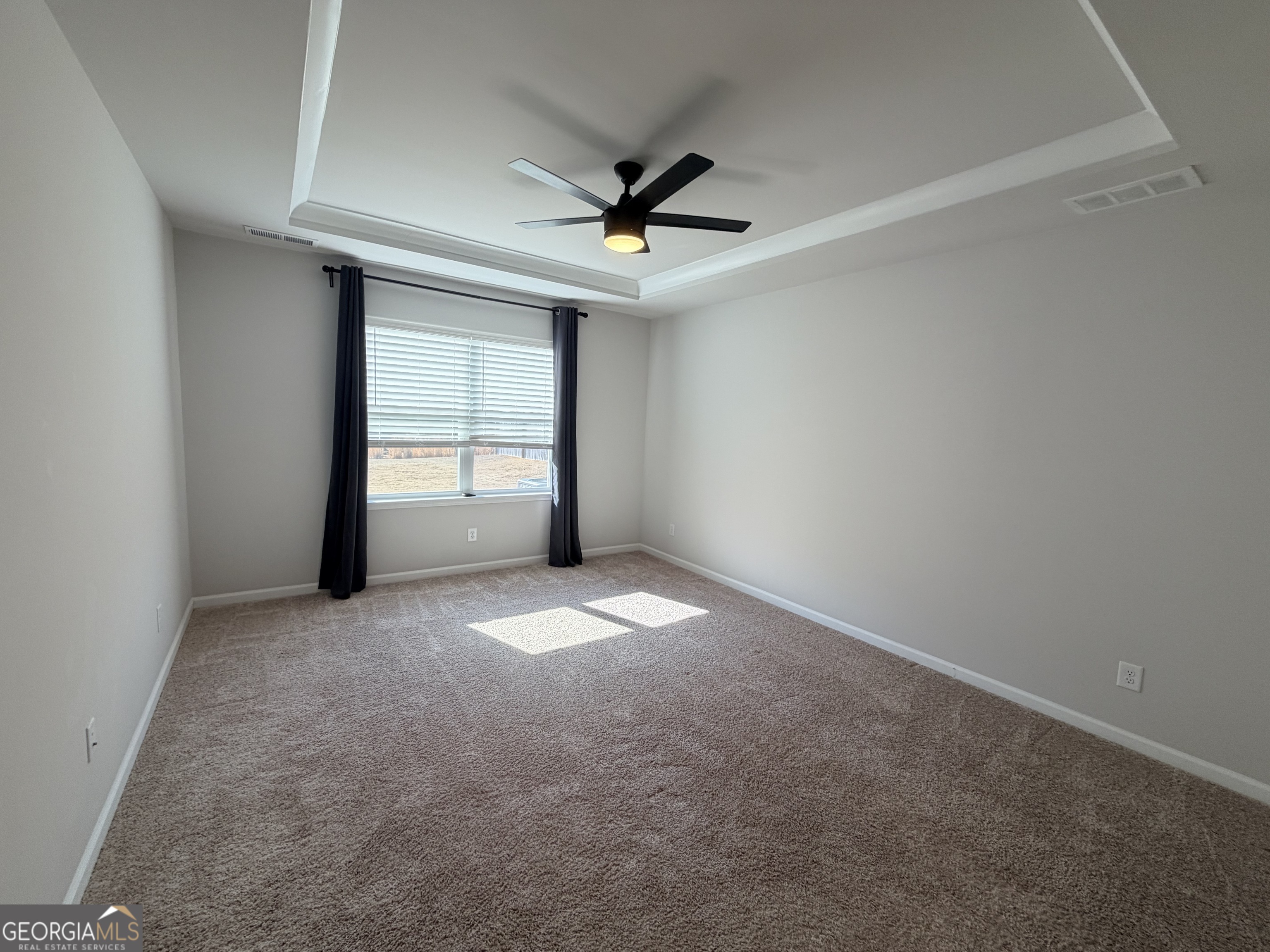 3283 Lowell Road Bethlehem, GA 30620 - Photo 11 of 31 an empty room with windows and ceiling fan