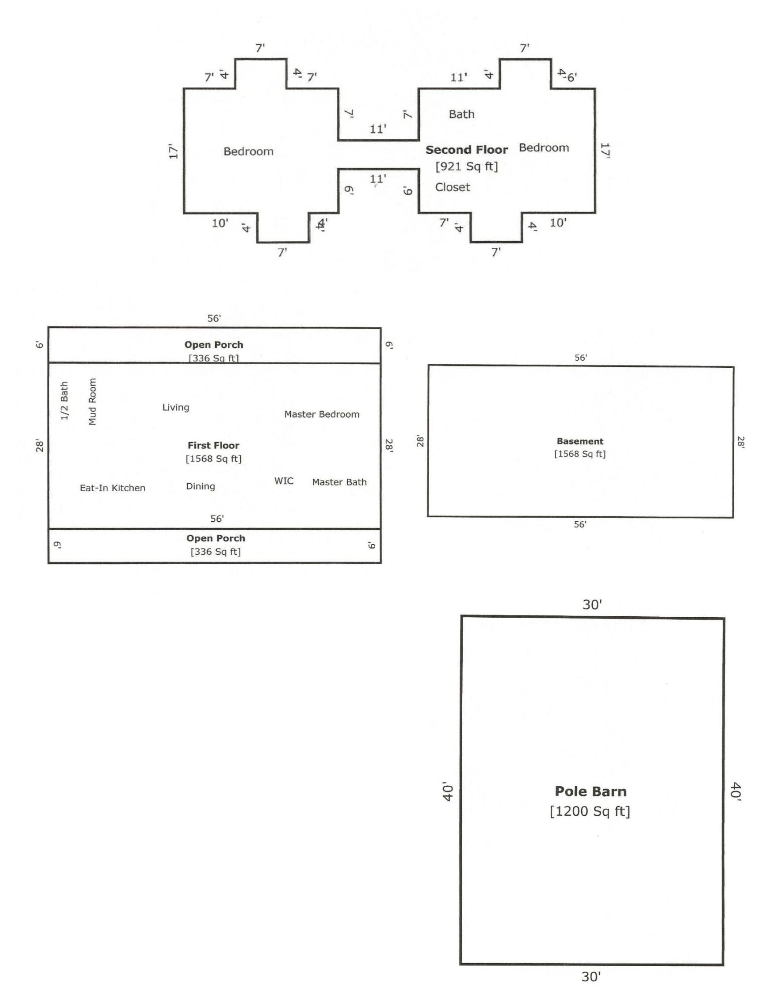 13631 Bemis Road Manchester, MI 48158 - Photo 33 of 33 Floor Plan