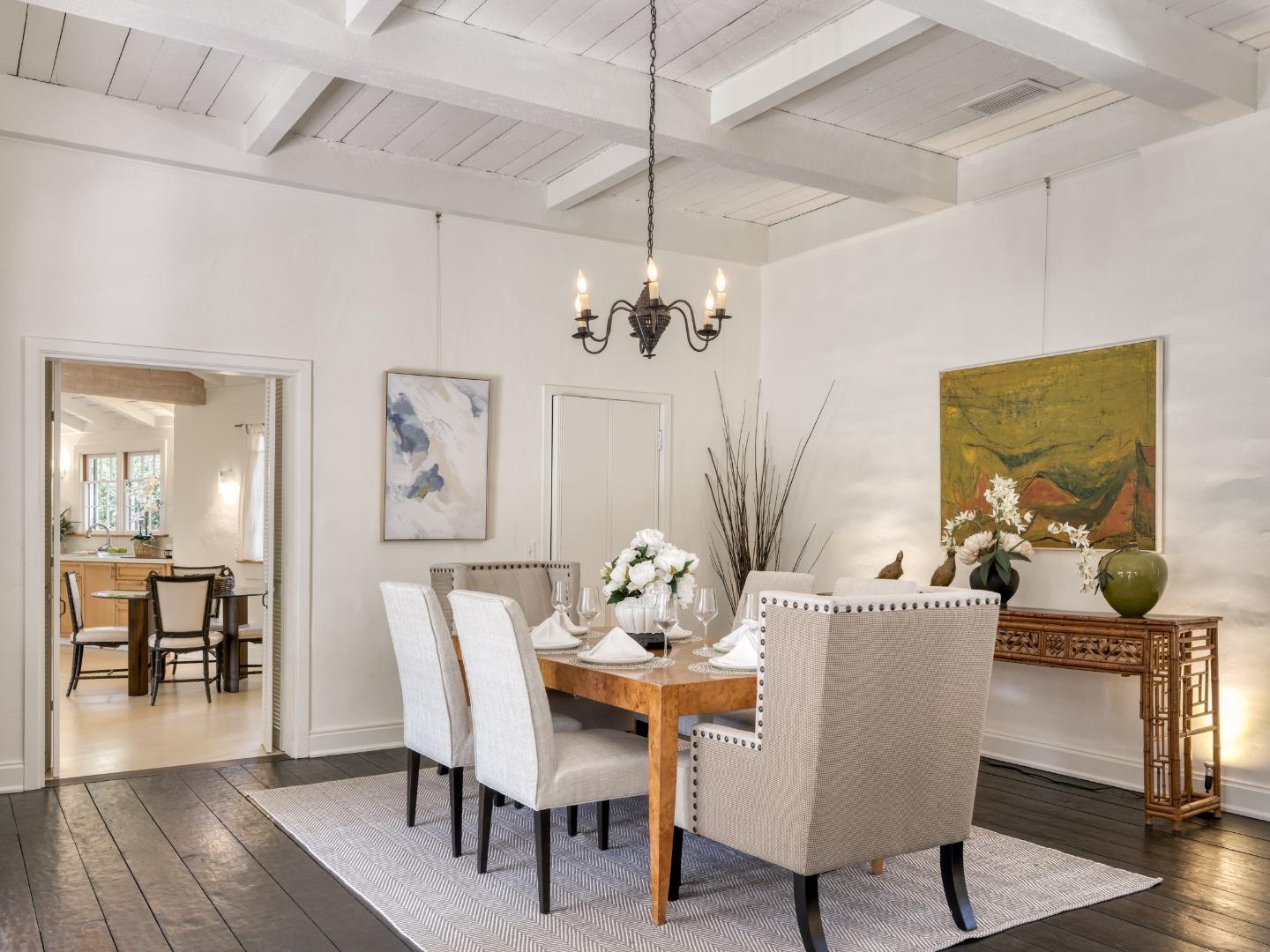 150 Littlefield Road Monterey, CA 93940 - Photo 6 of 51 a view of a dining room with furniture wooden floor and chandelier