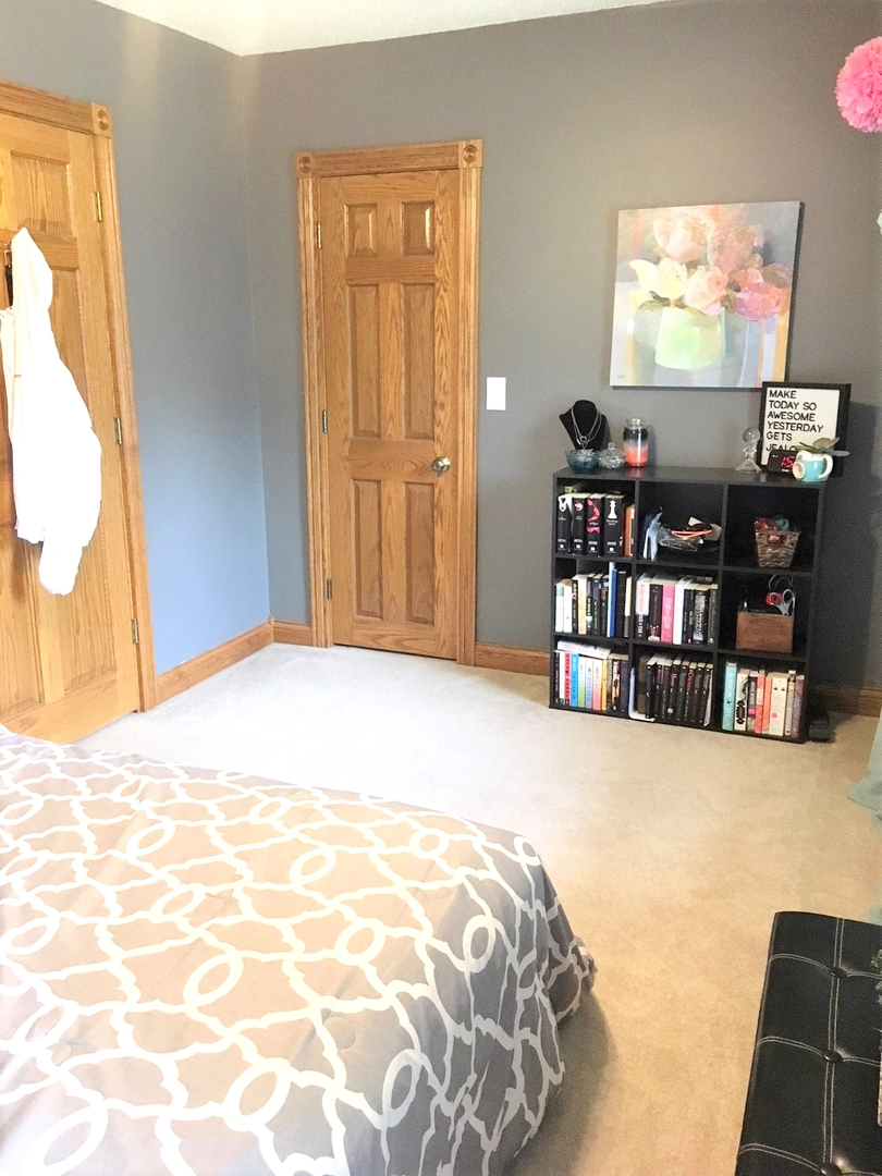 6166 Ogle Road Polo, IL 61064 - Photo 26 of 32 a bedroom with a bed and a flat screen tv