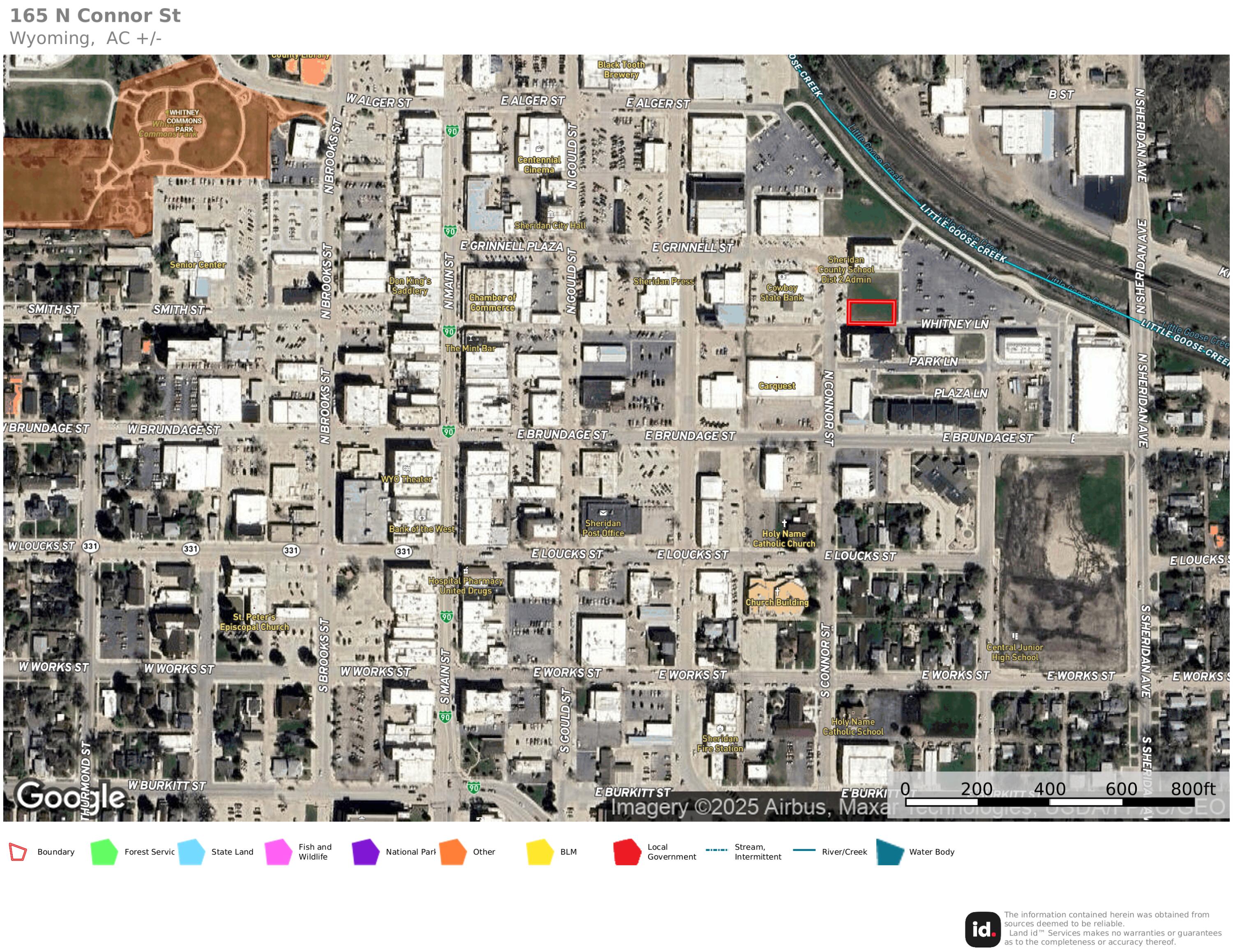 165 North Connor Street Sheridan, WY 82801 - Photo 12 of 12 Map2