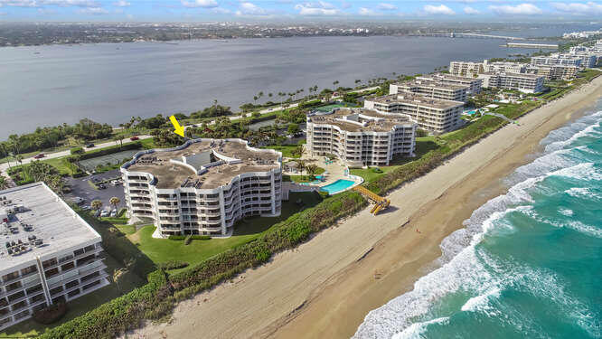 3360 South Ocean Boulevard, Unit 2 A II Palm Beach, FL 33480 - Photo 1 of 22 a view of a city and ocean view