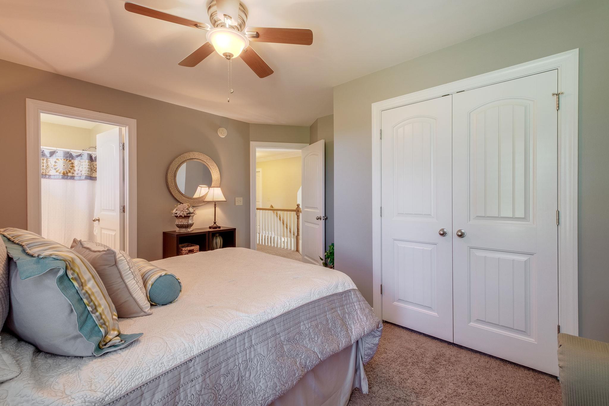 4110 Central Valley Road Murfreesboro, TN 37129 - Photo 15 of 30 1st bedroom on 2nd floor features large closet with double hanging space.