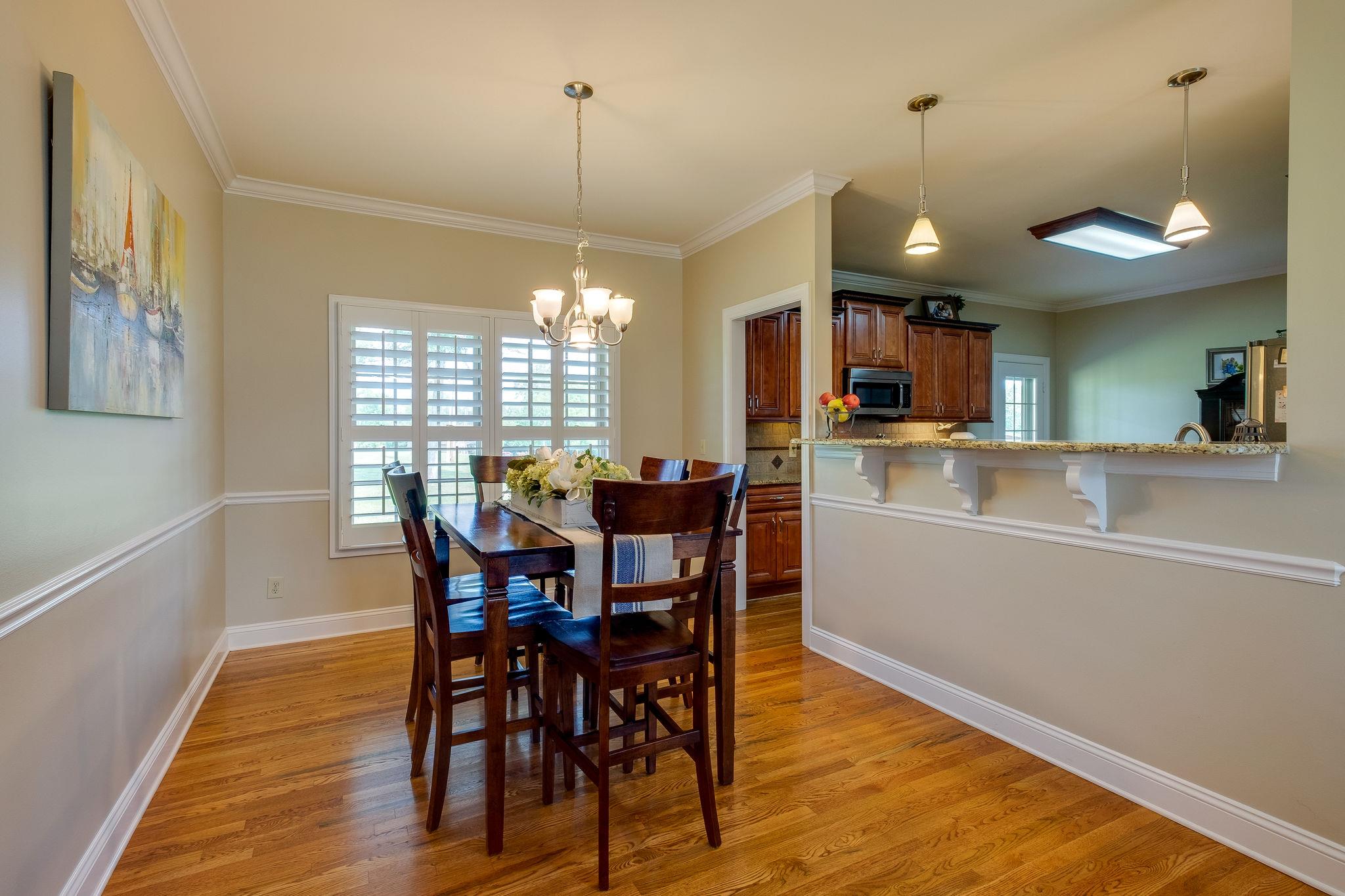 4110 Central Valley Road Murfreesboro, TN 37129 - Photo 8 of 30 Open concept dining room with views of back of property