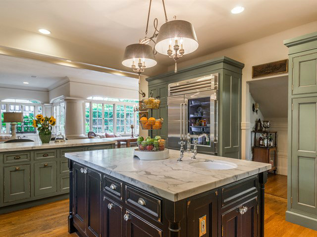 224 Warren Road San Mateo, CA 94402 - Photo 9 of 25 a kitchen with a counter space cabinets and wooden floor