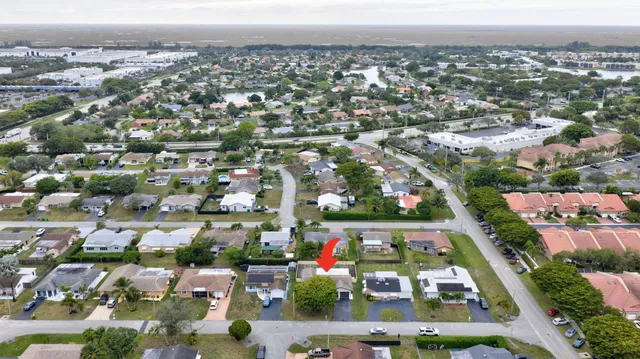 an aerial view of a city