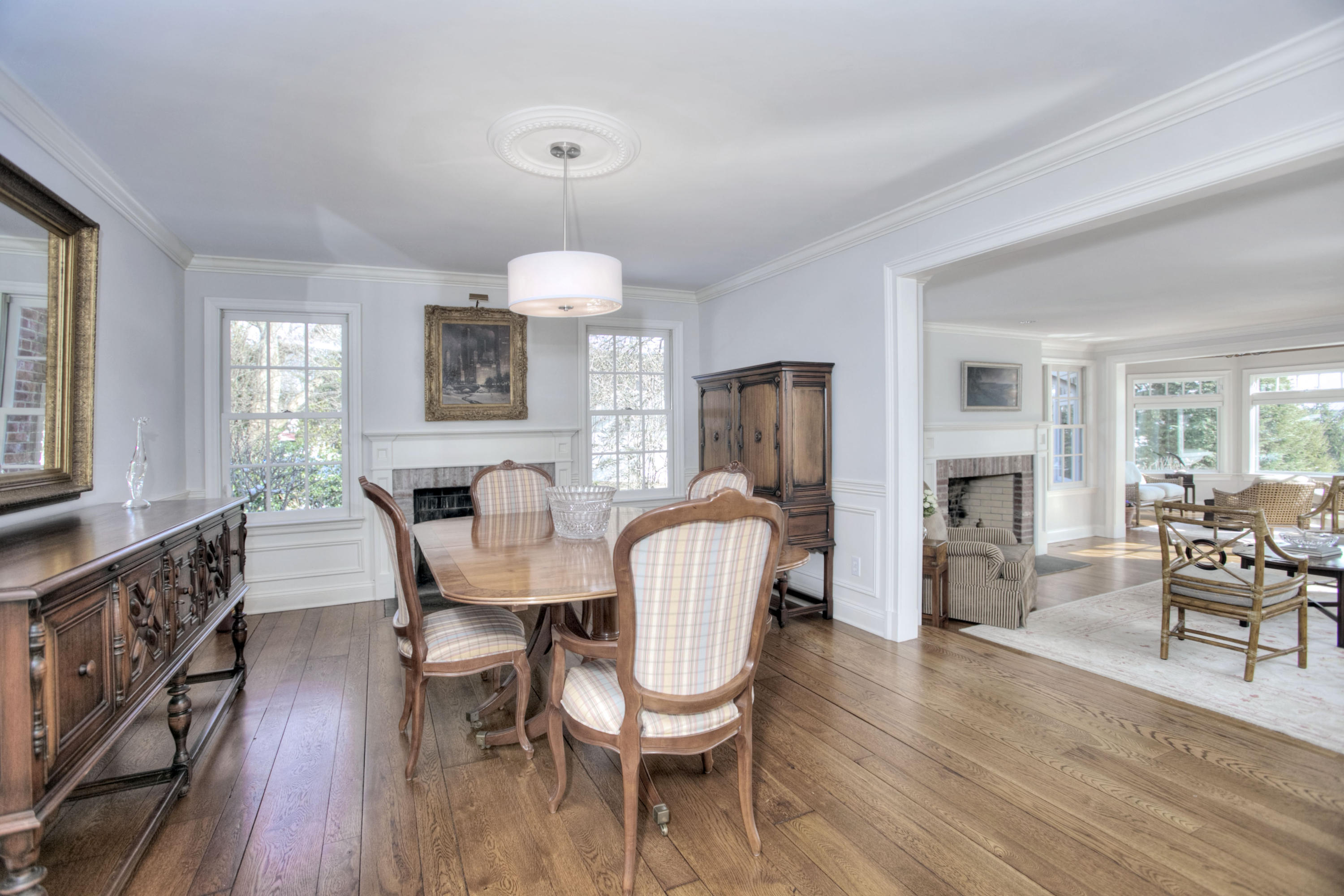 9 Seagate Road Darien, CT 06820 - Photo 17 of 32 a view of a dining room with furniture window and wooden floor