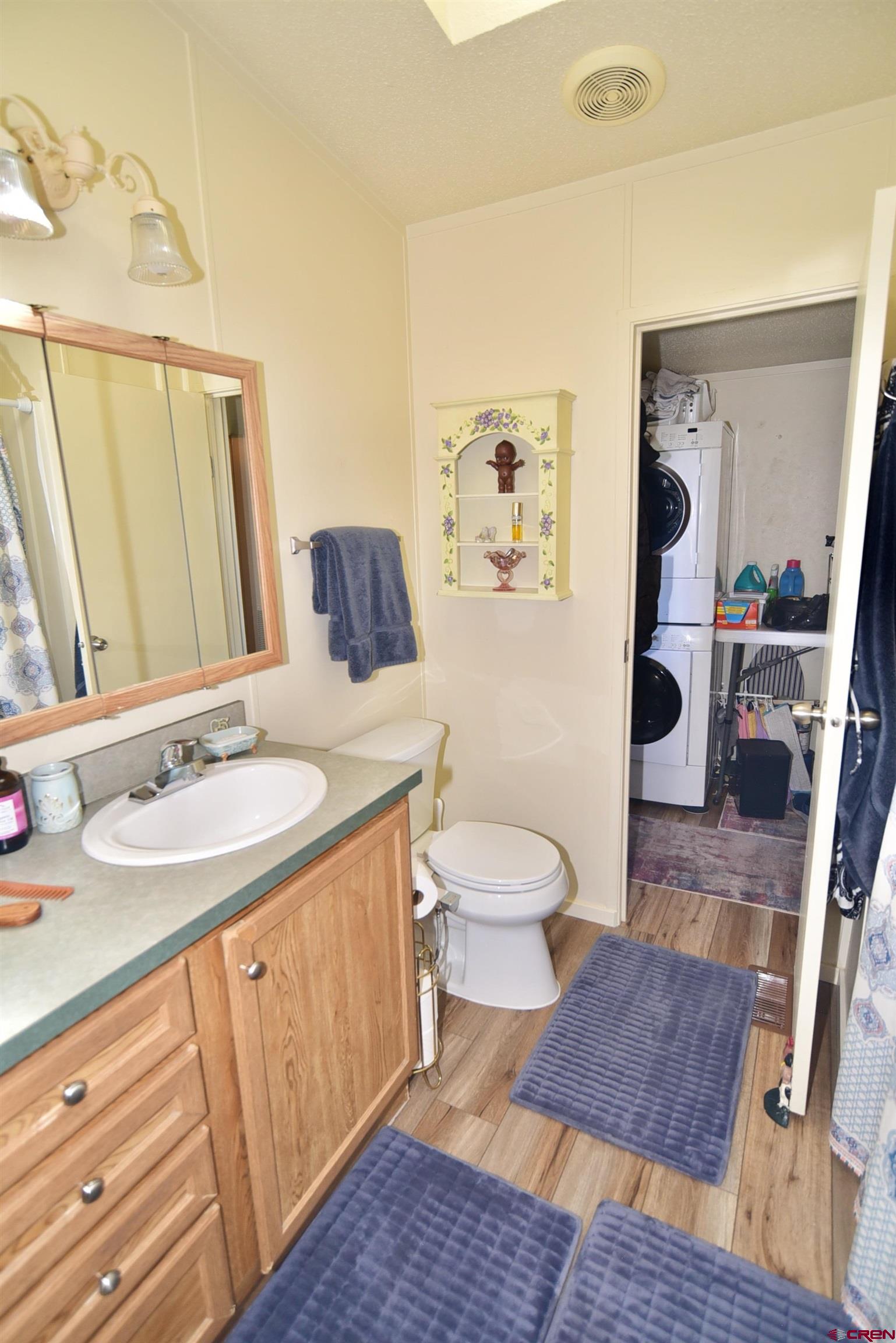 20020 Kenosha Road Austin, CO 81410 - Photo 16 of 40 a bathroom with a toilet sink and mirror