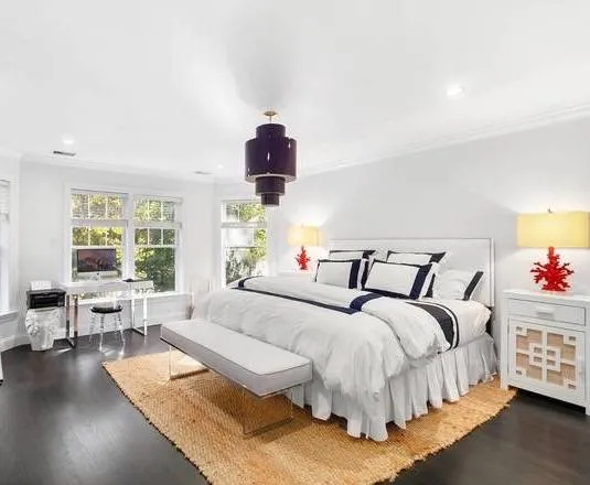 a bed room with a bed and a couch