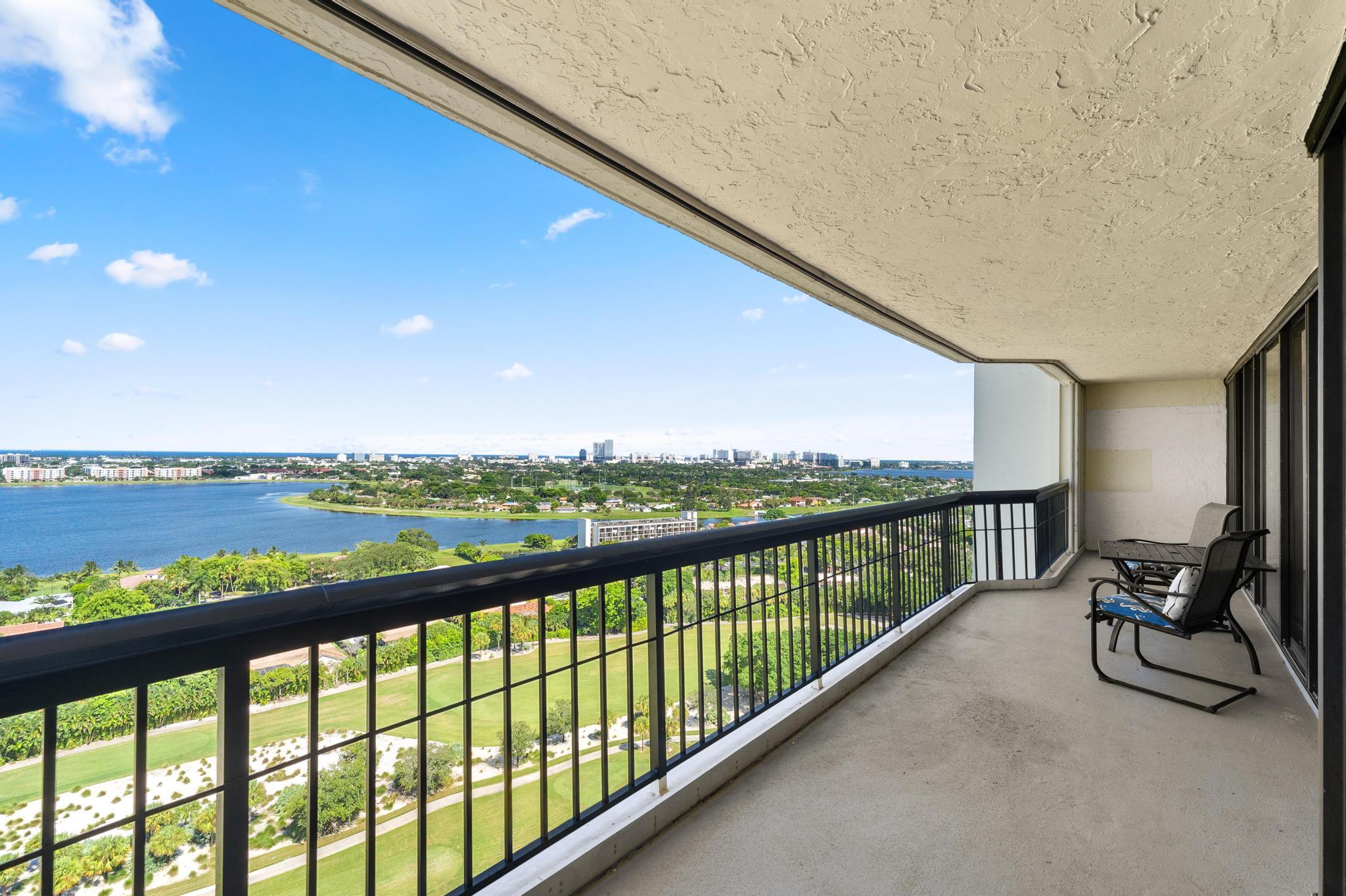 1900 Consulate Place, Unit 2002 West Palm Beach, FL 33401 - Photo 24 of 29 a view of balcony with furniture