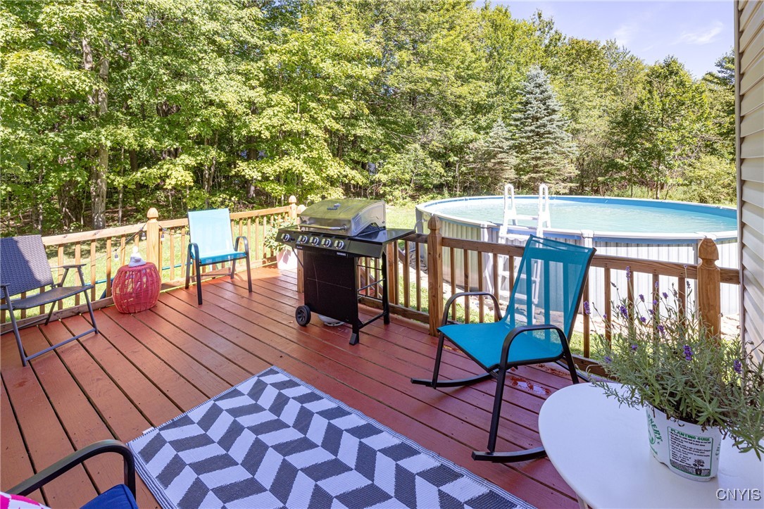 3781 County Rte 17 Williamstown, NY 13493 - Photo 27 of 48 Lovely Deck Overlooking Private Yard and Pool