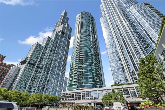 a view of a tall building