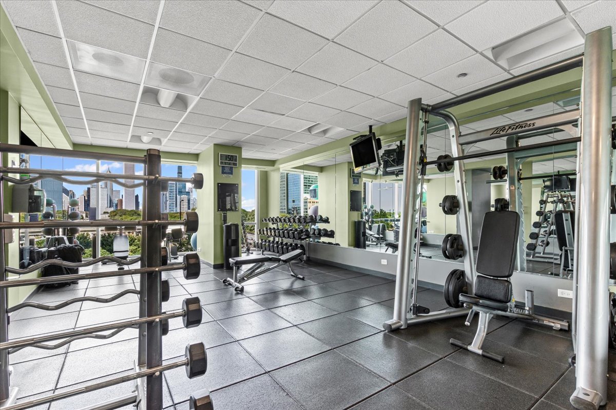 1201 South Prairie Avenue, Unit 403 Chicago, IL 60605 - Photo 17 of 23 a view of a room with gym equipment